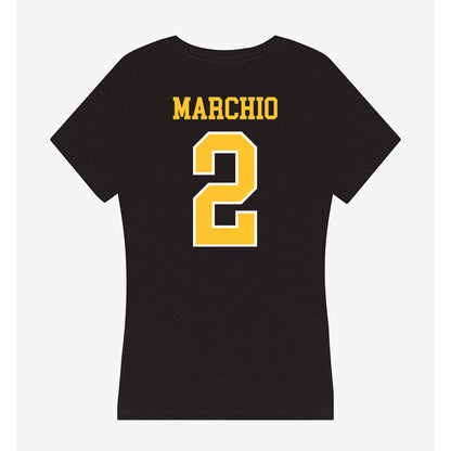 PLU - NCAA Women's Lacrosse : Issabella Marchio - Women's V-Neck T-Shirt-1