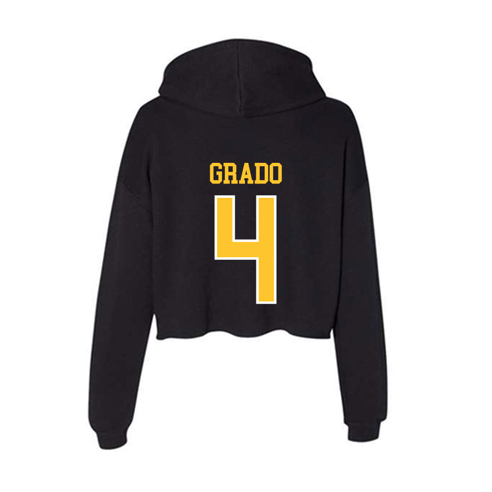 PLU - NCAA Softball : Mya Grado - Women's Crop Fleece Hoodie-1