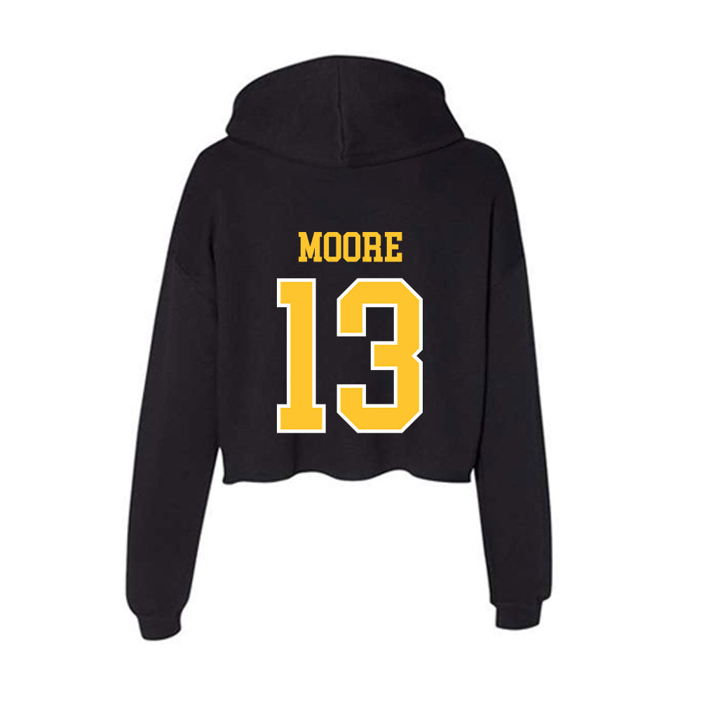 PLU - NCAA Baseball : Ryan Moore - Women's Crop Fleece Hoodie-1