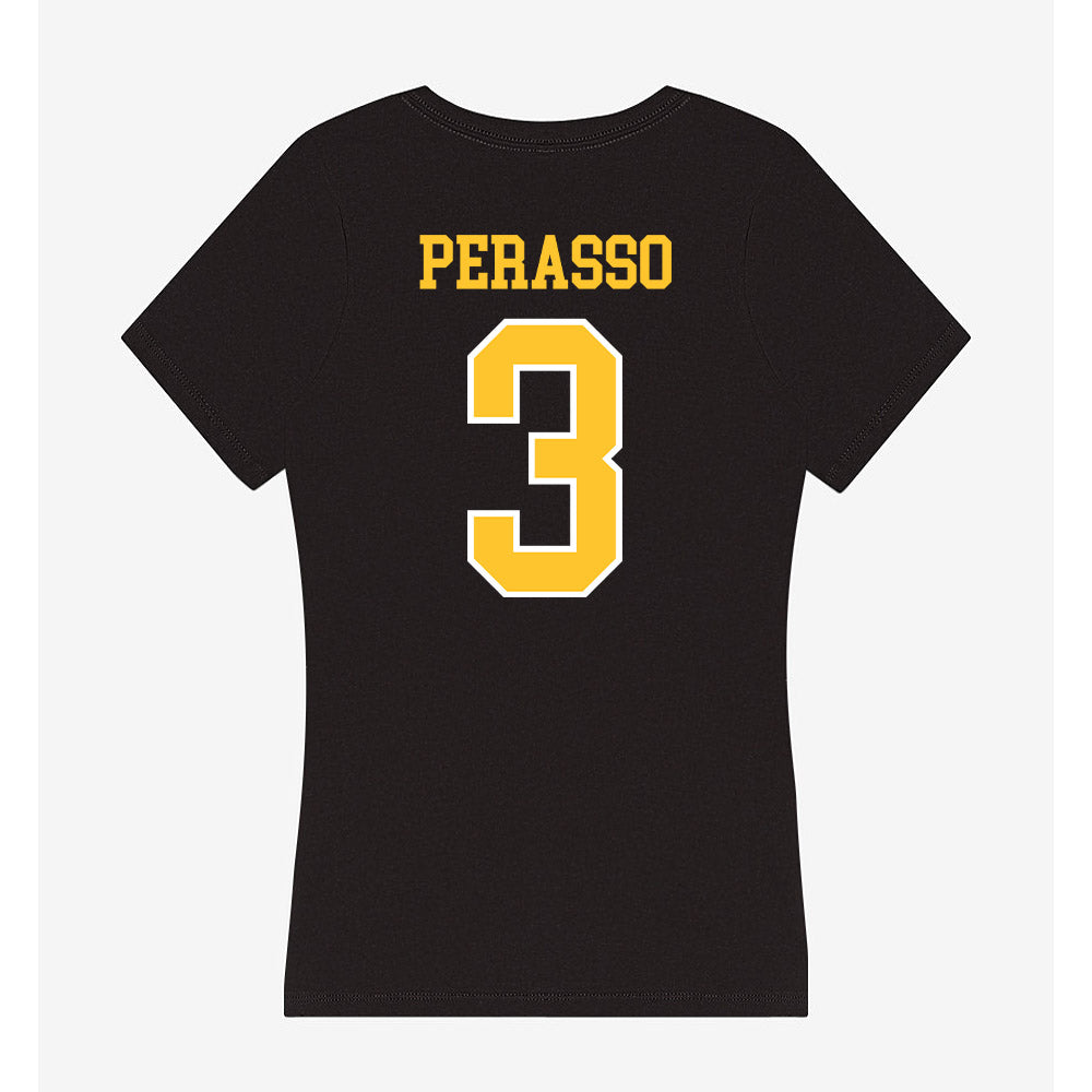 PLU - NCAA Men's Basketball : Dominic Perasso - Women's V-Neck T-Shirt-1
