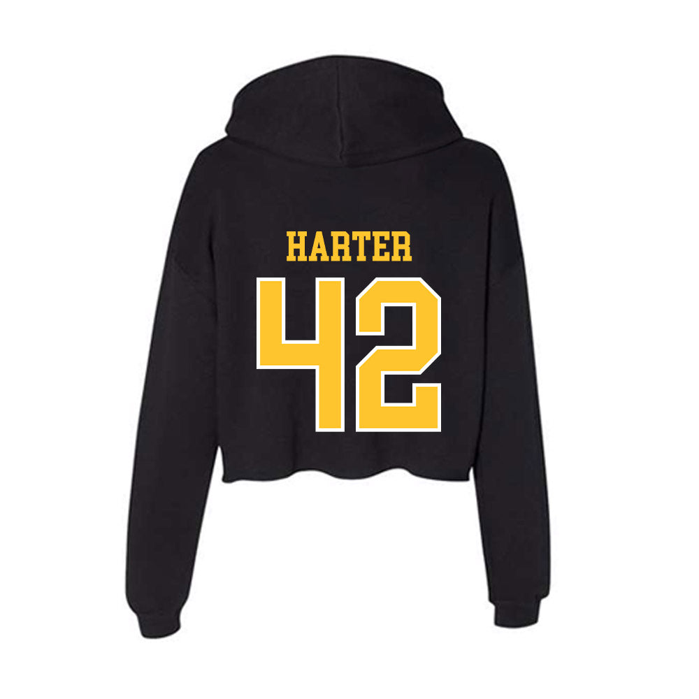 PLU - NCAA Women's Lacrosse : Mikayla Harter - Women's Crop Fleece Hoodie-1