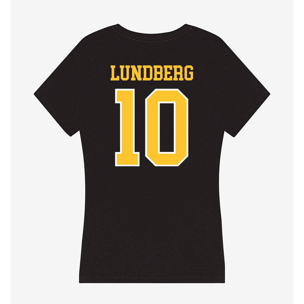 PLU - NCAA Baseball : Braeden Lundberg - Women's V-Neck T-Shirt-1