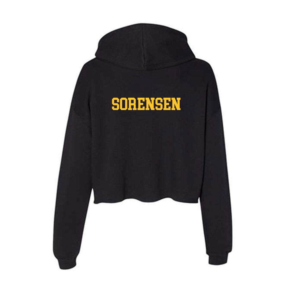 PLU - NCAA Men's Track & Field : Kai Sorensen - Women's Crop Fleece Hoodie-1