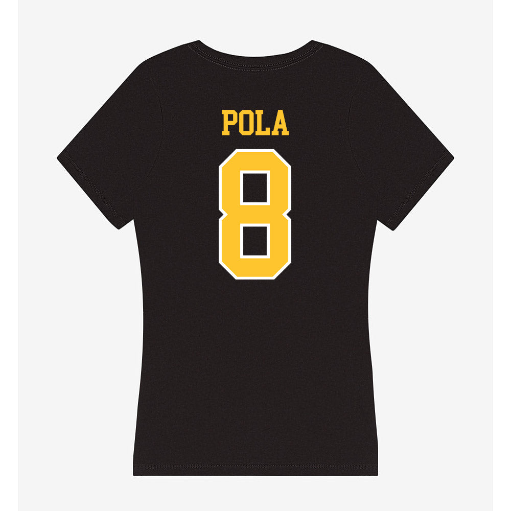 PLU - NCAA Football : Cross Pola - Women's V-Neck T-Shirt-1