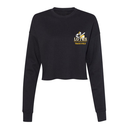 PLU - NCAA Men's Track & Field : Seth Kramer - Women's Cropped Crew Fleece-0