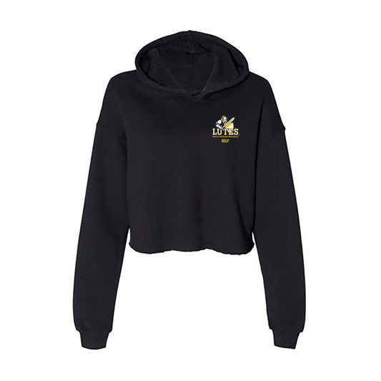 PLU - NCAA Men's Golf : Tyler Maag - Women's Crop Fleece Hoodie-0