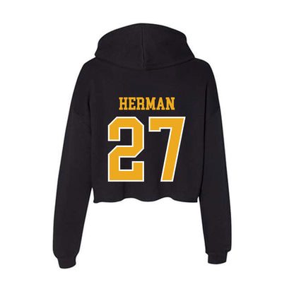 Canisius - NCAA Baseball : Blake Herman - Women's Crop Fleece Hoodie-1