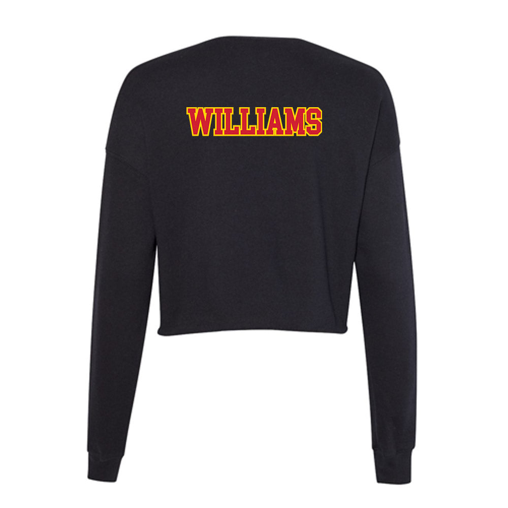 Pitt State - NCAA Men's Track & Field : Amar Williams - Women's Cropped Crew Fleece-1
