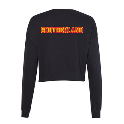 Pitt State - NCAA Men's Track & Field : Bryce Southerland - Women's Cropped Crew Fleece-1