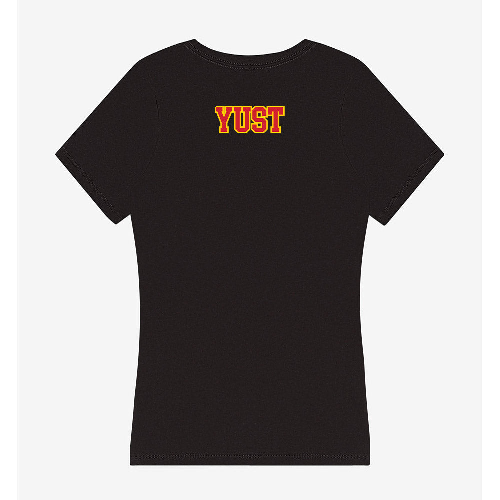 Pitt State - NCAA Football : Isaac Yust - Women's V-Neck T-Shirt-1