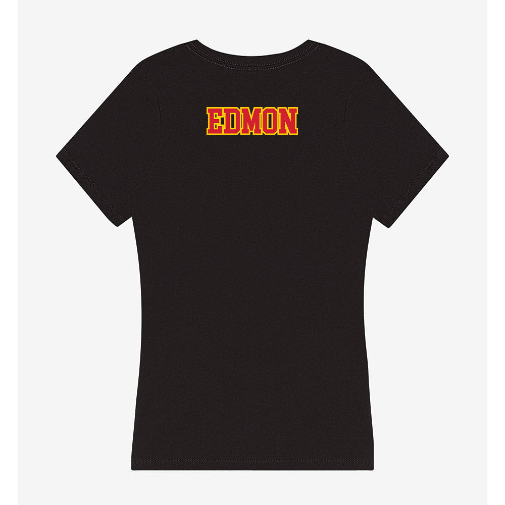Pitt State - NCAA Football : Lyzale Edmon - Women's V-Neck T-Shirt-1