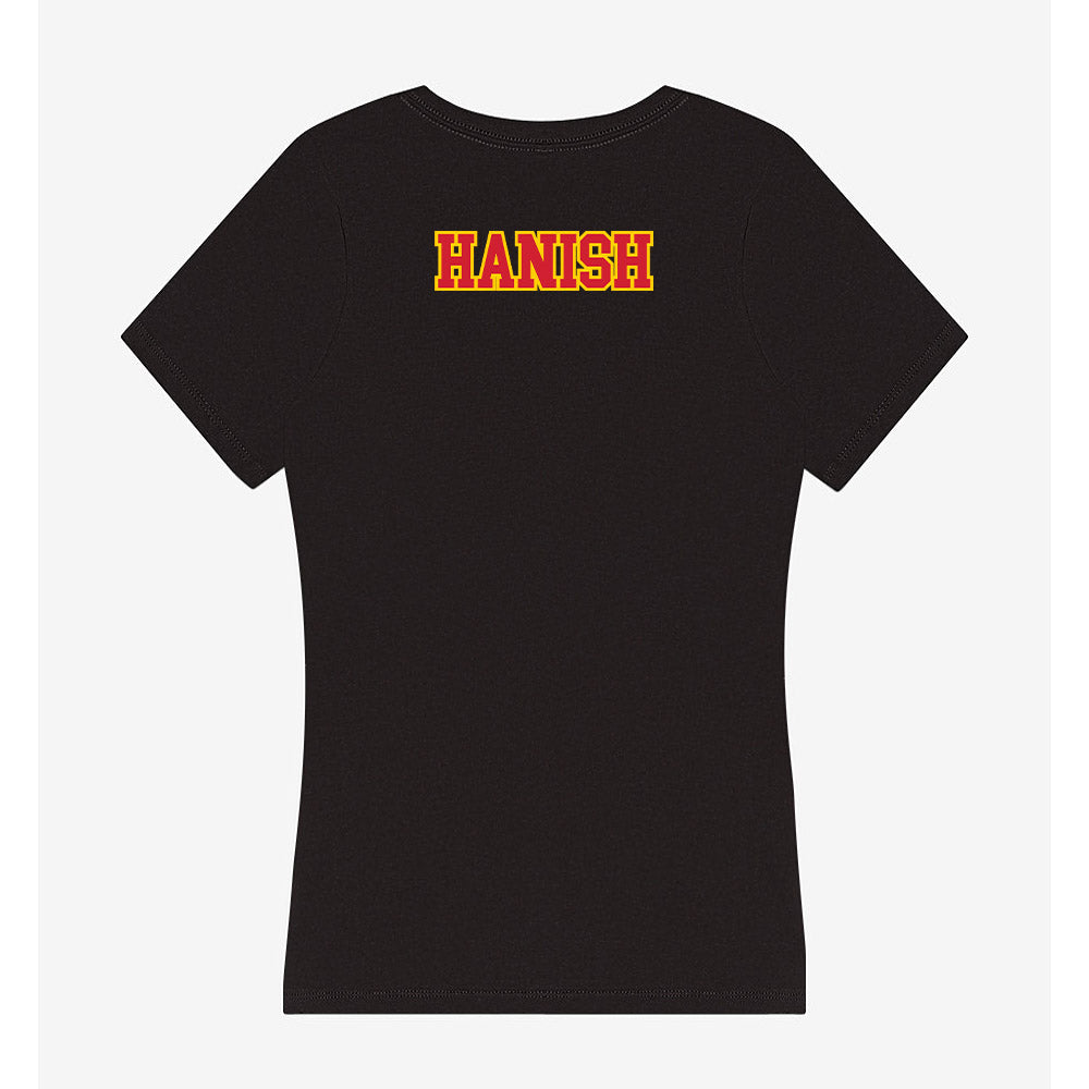 Pitt State - NCAA Football : Marcus Hanish - Women's V-Neck T-Shirt-1