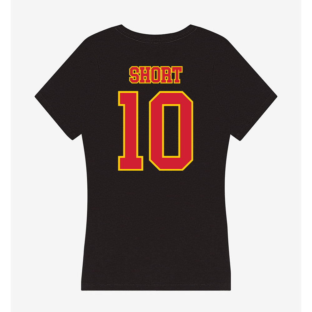 Pitt State - NCAA Men's Basketball : Landon Short - Women's V-Neck T-Shirt-1