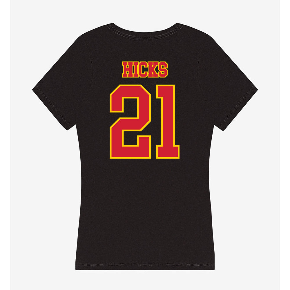 Pitt State - NCAA Football : Landyn Hicks - Women's V-Neck T-Shirt-1
