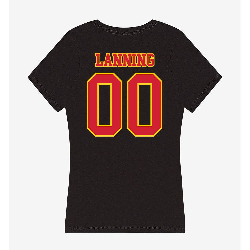 Pitt State - NCAA Football : JACK LANNING - Women's V-Neck T-Shirt-1