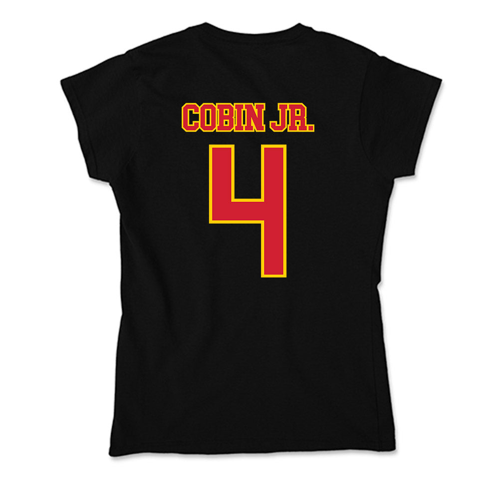 Pitt State - NCAA Men's Basketball : David Cobin Jr. - Soft Style Women’s T-Shirt-1