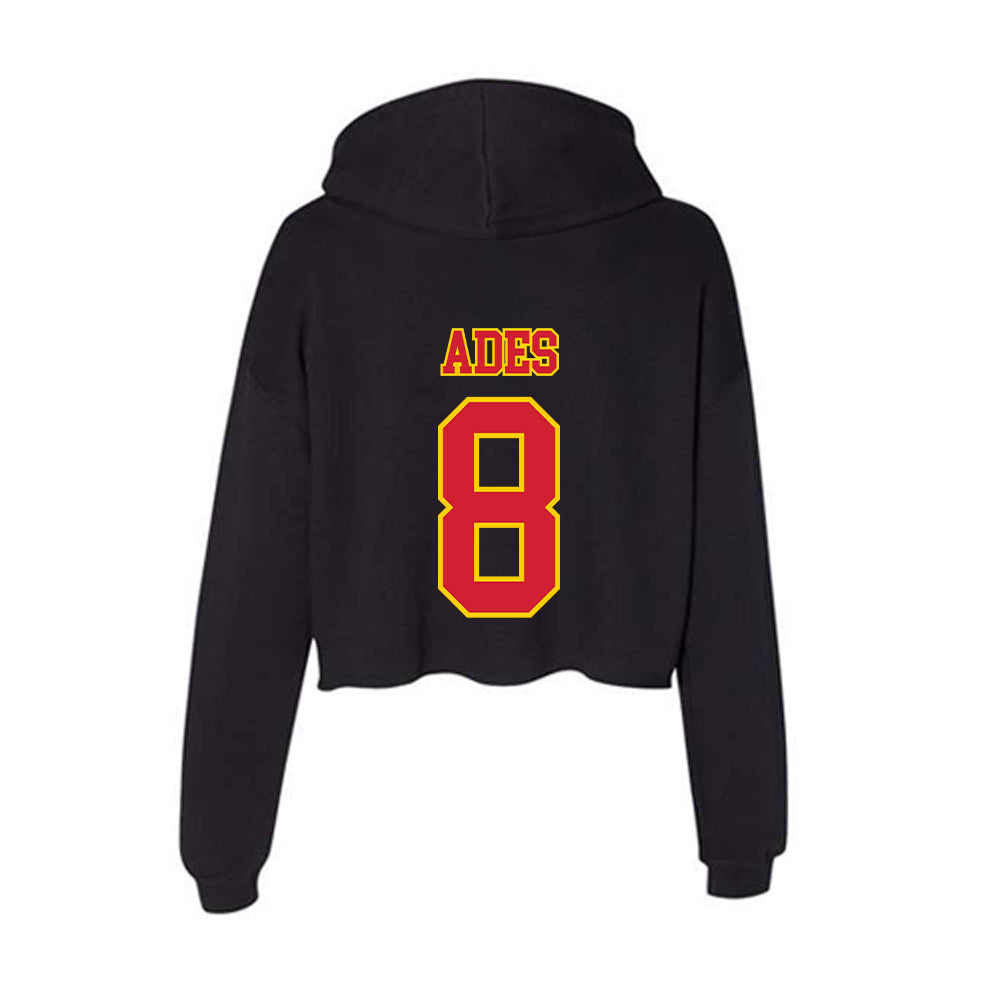 Pitt State - NCAA Softball : Emily Ades - Women's Crop Fleece Hoodie-1