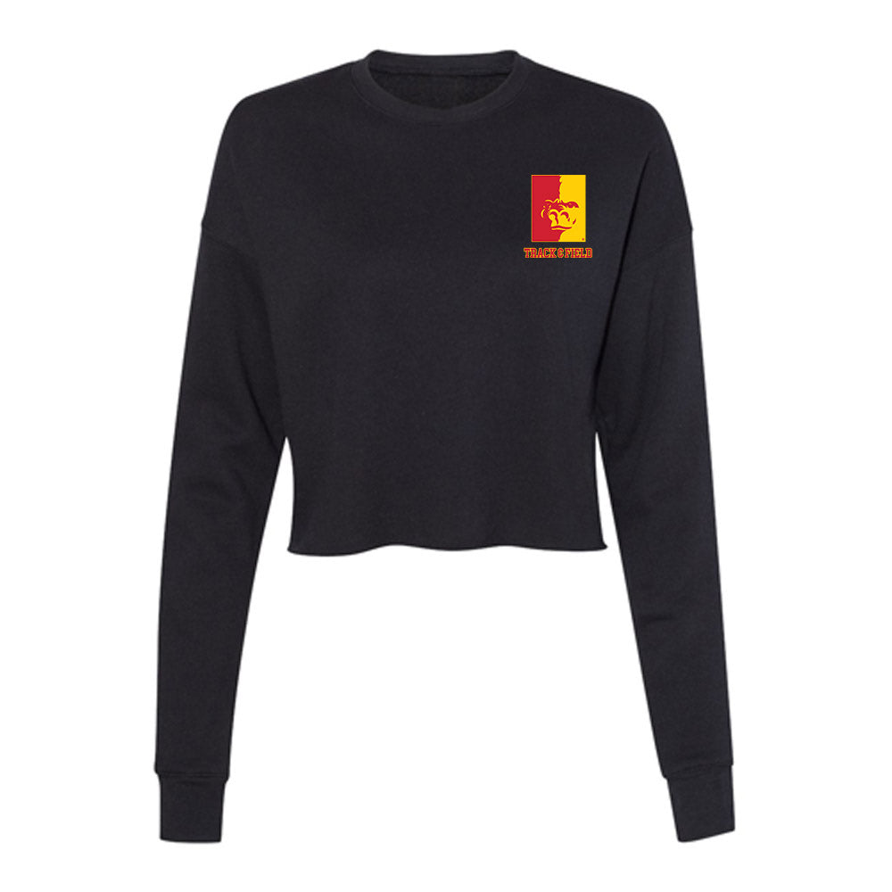 Pitt State - NCAA Men's Track & Field : Kerry Smith - Women's Cropped Crew Fleece-0