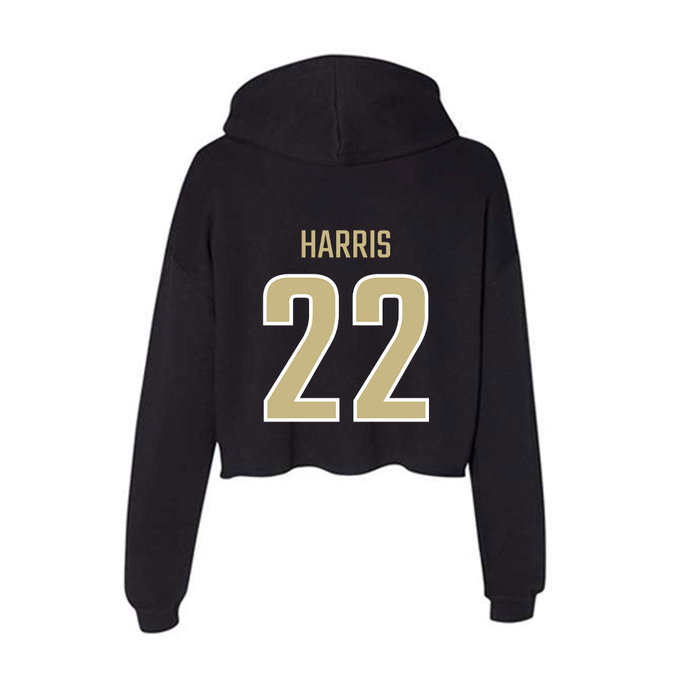 Jacksonville - NCAA Men's Golf : Will Harris - Classic Shersey Women's Crop Fleece Hoodie-1