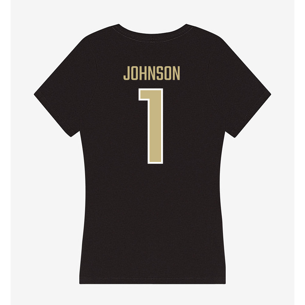 Jacksonville - NCAA Women's Lacrosse : Olivia Johnson - Classic Shersey Women's V-Neck T-Shirt-1