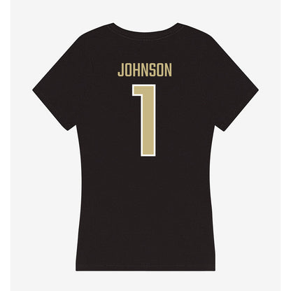 Jacksonville - NCAA Women's Lacrosse : Olivia Johnson - Classic Shersey Women's V-Neck T-Shirt-1