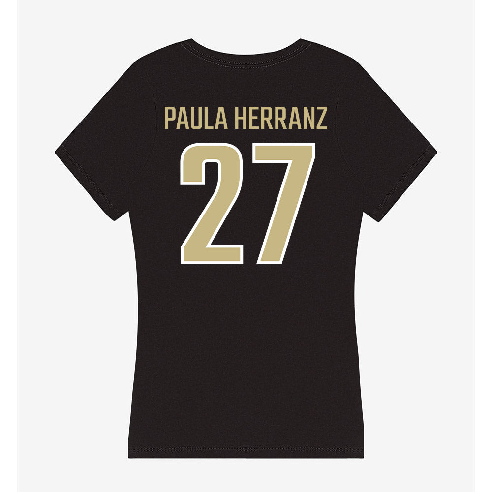Jacksonville - NCAA Women's Soccer : Paula Paula Herranz - Classic Shersey Women's V-Neck T-Shirt-1