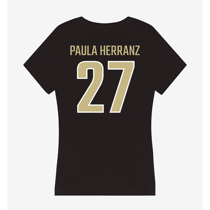 Jacksonville - NCAA Women's Soccer : Paula Paula Herranz - Classic Shersey Women's V-Neck T-Shirt-1