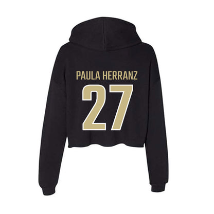 Jacksonville - NCAA Women's Soccer : Paula Paula Herranz - Classic Shersey Women's Crop Fleece Hoodie-1