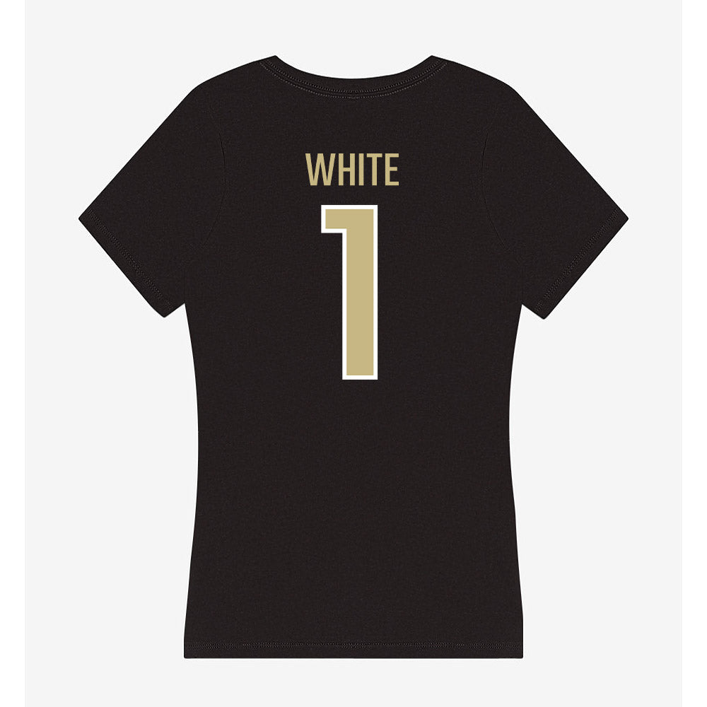 Jacksonville - NCAA Women's Basketball : Mychal White - Classic Shersey Women's V-Neck T-Shirt-1