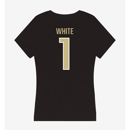Jacksonville - NCAA Women's Basketball : Mychal White - Classic Shersey Women's V-Neck T-Shirt-1