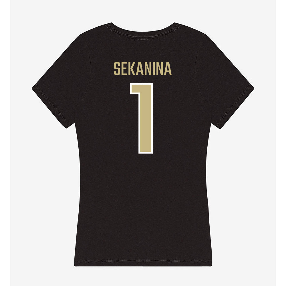 Jacksonville - NCAA Men's Soccer : Christian Sekanina - Classic Shersey Women's V-Neck T-Shirt-1