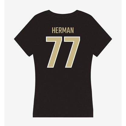 Jacksonville - NCAA Women's Lacrosse : Maddie Herman - Classic Shersey Women's V-Neck T-Shirt-1