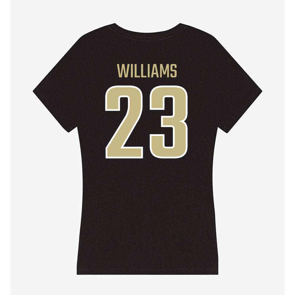 Jacksonville - NCAA Women's Basketball : Priscilla Williams - Classic Shersey Women's V-Neck T-Shirt-1