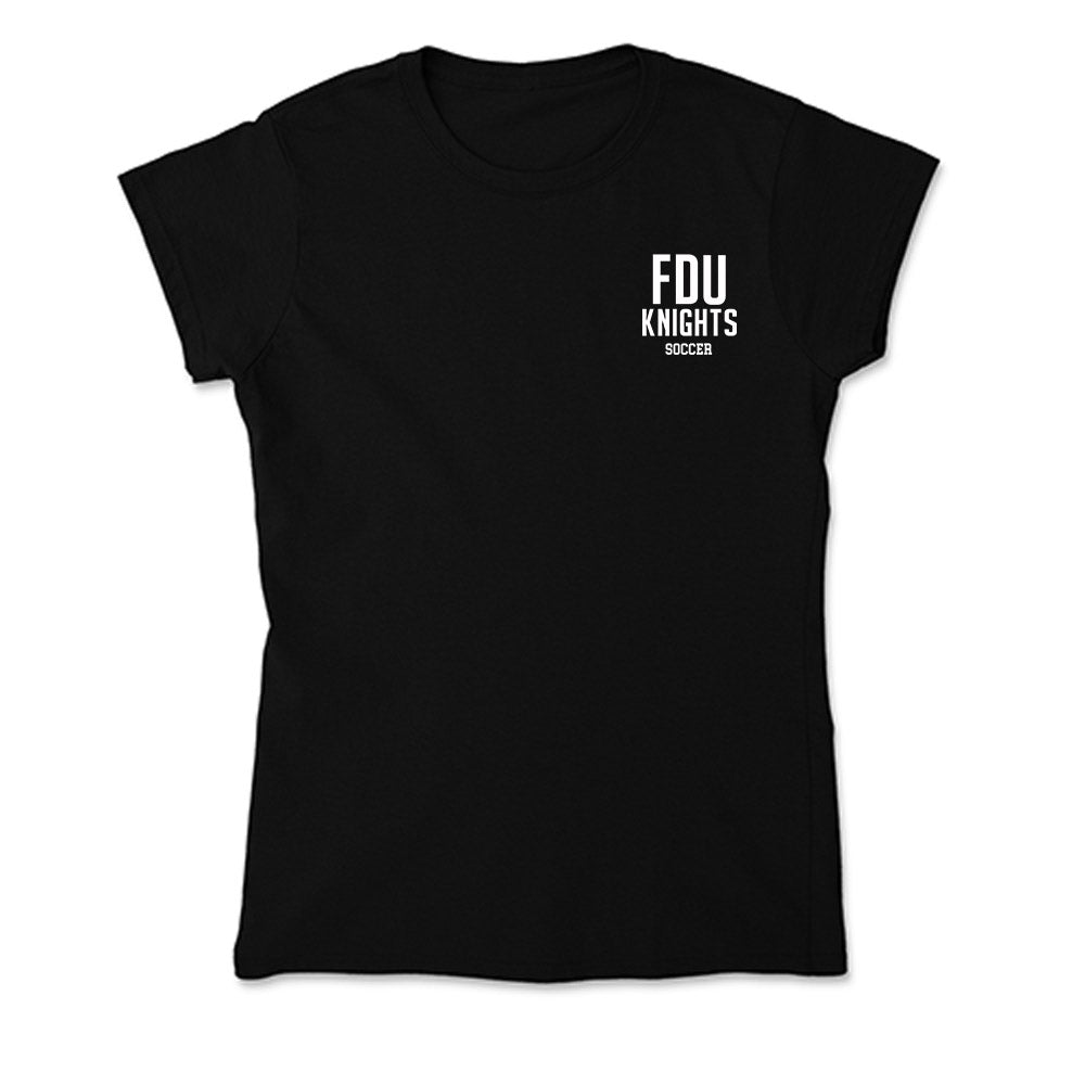 FDU Florham - NCAA Men's Soccer : Vincenzo Gancio - Soft Style Women’s T-Shirt-0
