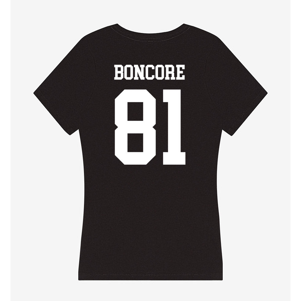 Utah State - NCAA Football : Nikko Boncore - Women's V-Neck T-Shirt-1