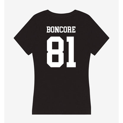Utah State - NCAA Football : Nikko Boncore - Women's V-Neck T-Shirt-1