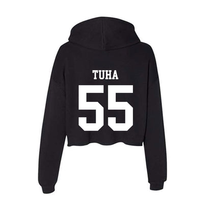 Utah State - NCAA Football : Tevita Tuha - Women's Crop Fleece Hoodie-1