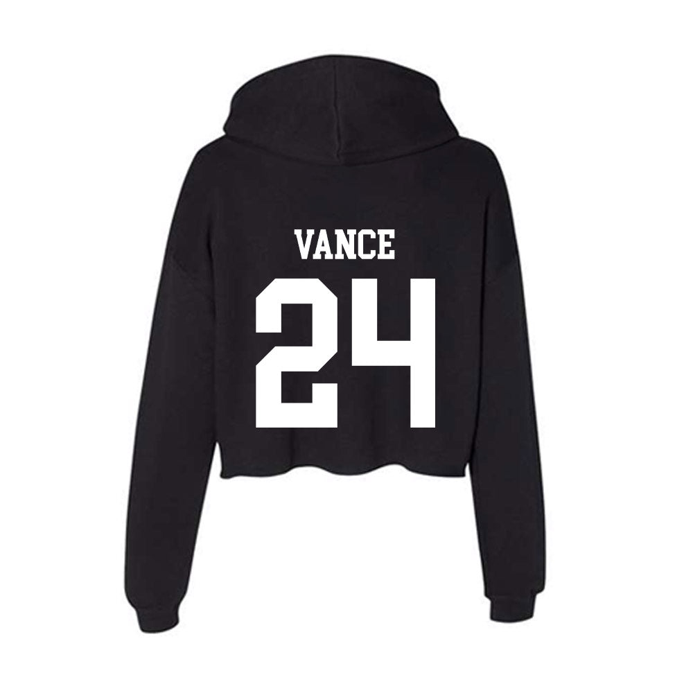 Utah State - NCAA Softball : Kate Vance - Women's Crop Fleece Hoodie-1