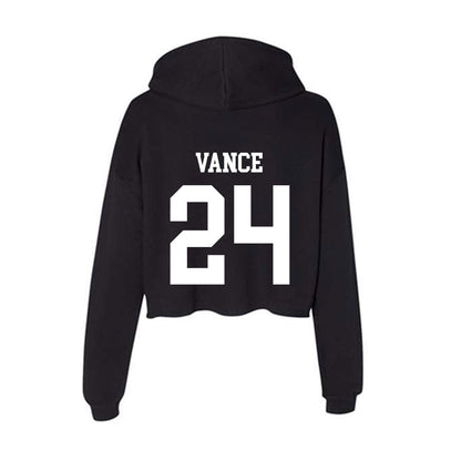 Utah State - NCAA Softball : Kate Vance - Women's Crop Fleece Hoodie-1