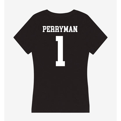 Utah State - NCAA Men's Basketball : Elijah Perryman - Women's V-Neck T-Shirt-1