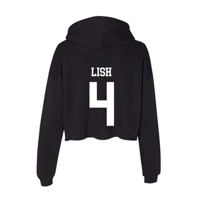 Utah State - NCAA Softball : Jordyn Lish - Women's Crop Fleece Hoodie-1