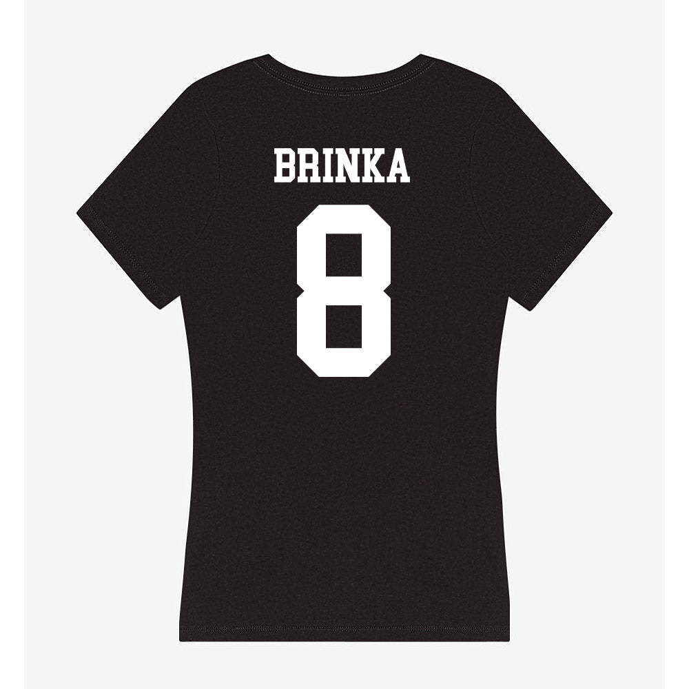 Utah State - NCAA Softball : Emmalyn Brinka - Women's V-Neck T-Shirt-1