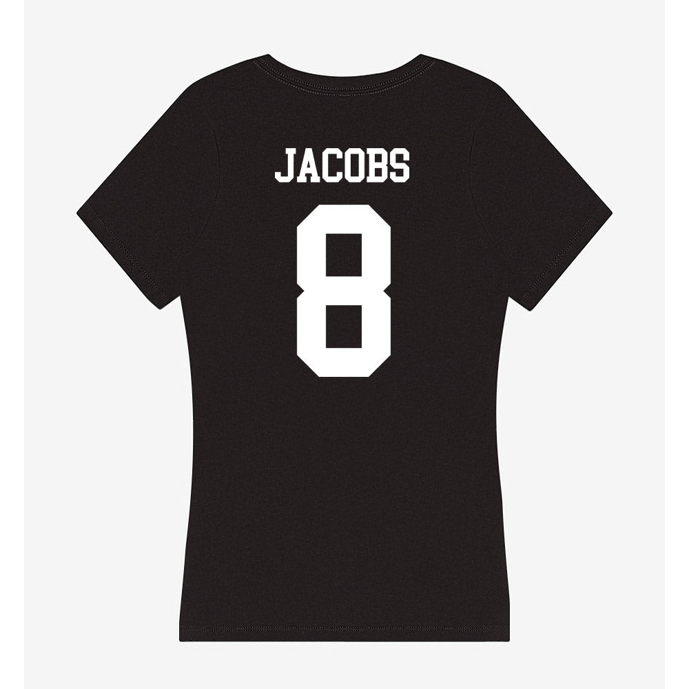 Utah State - NCAA Football : Javen Jacobs - Women's V-Neck T-Shirt-1