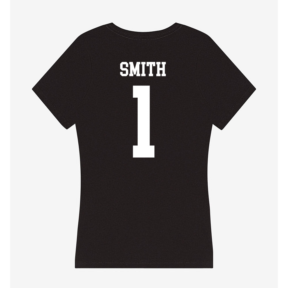 Utah State - NCAA Softball : Denay Smith - Women's V-Neck T-Shirt-1