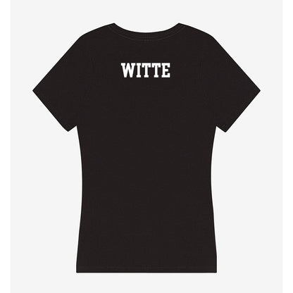 Utah State - NCAA Women's Gymnastics : Mya Witte - Women's V-Neck T-Shirt-1