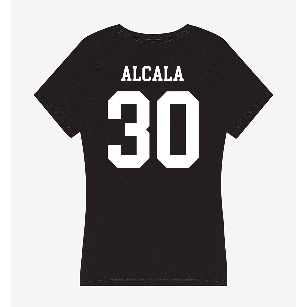 Utah State - NCAA Women's Soccer : Valeria Alcala - Women's V-Neck T-Shirt-1