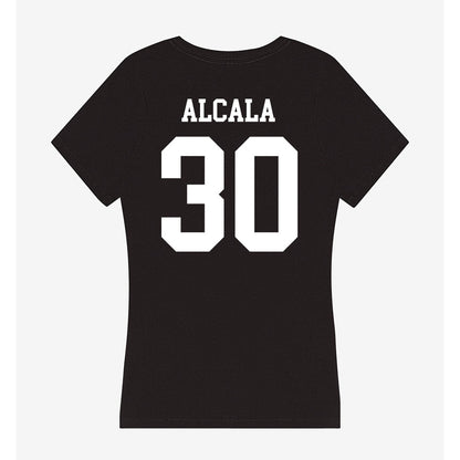 Utah State - NCAA Women's Soccer : Valeria Alcala - Women's V-Neck T-Shirt-1