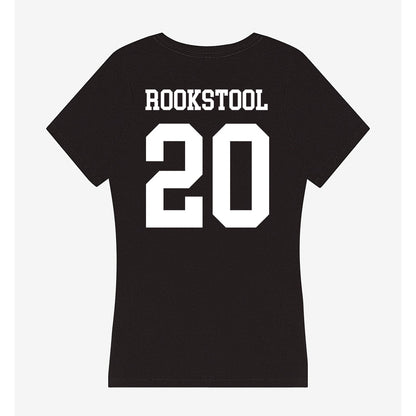 Utah State - NCAA Women's Basketball : Kylani Rookstool - Women's V-Neck T-Shirt-1