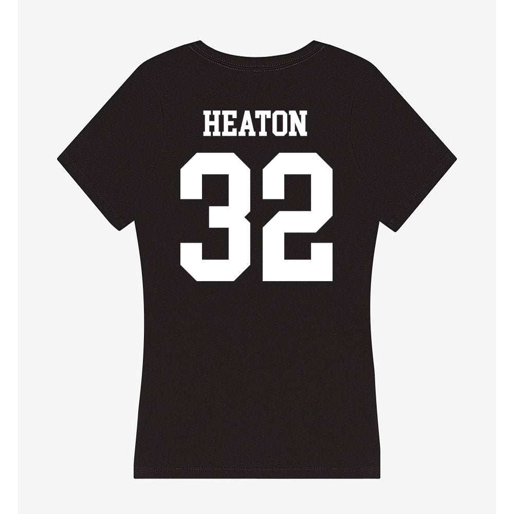 Utah State - NCAA Women's Basketball : Jamisyn Heaton - Women's V-Neck T-Shirt-1