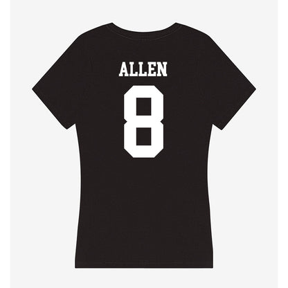 Utah State - NCAA Men's Basketball : Drake Allen - Women's V-Neck T-Shirt-1